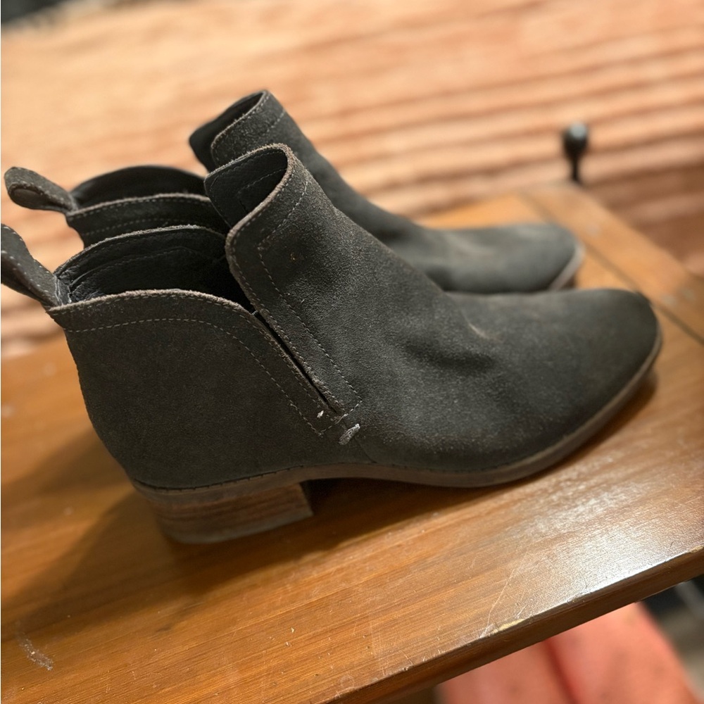 Dolce Vita Dark Brown Suede Ankle Booties